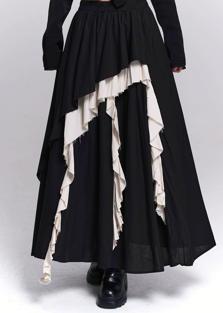 IRREGULAR LAYERED LONG SKIRT / LG1524
