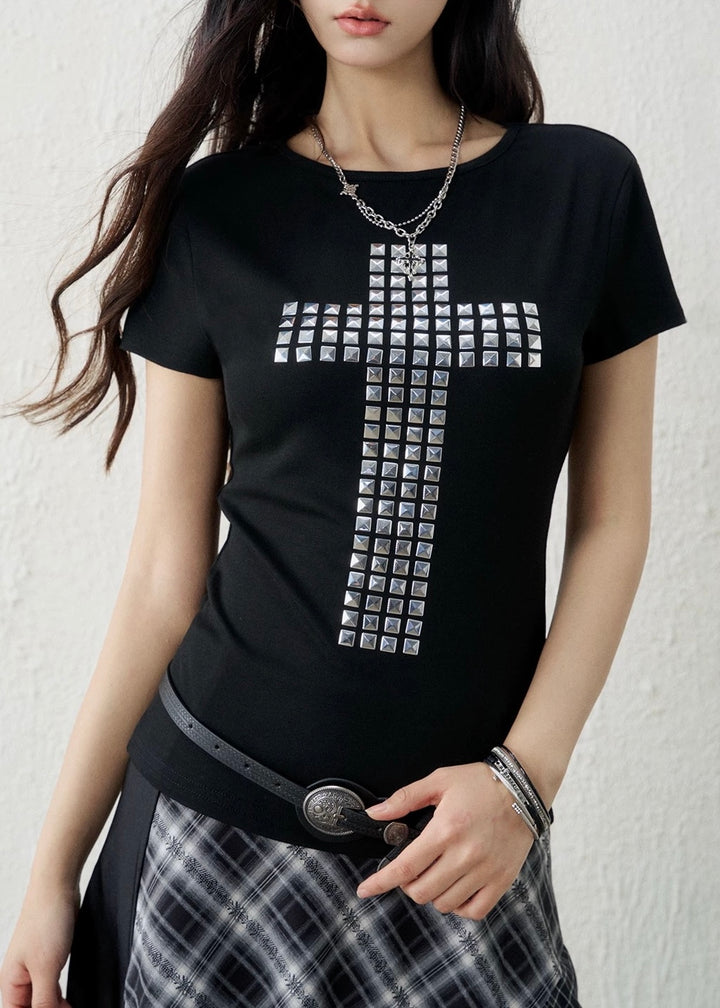 STUDS CROSS FIT TOP / LG1594_e4r