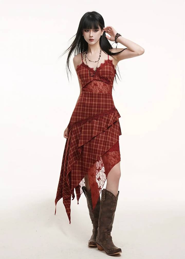 Rouge Lace Sheer Dress/lg1322 