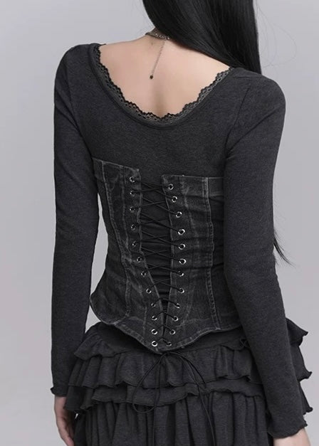 Slim Fit Dress &amp;amp; Fishbone Corset / LG1227 