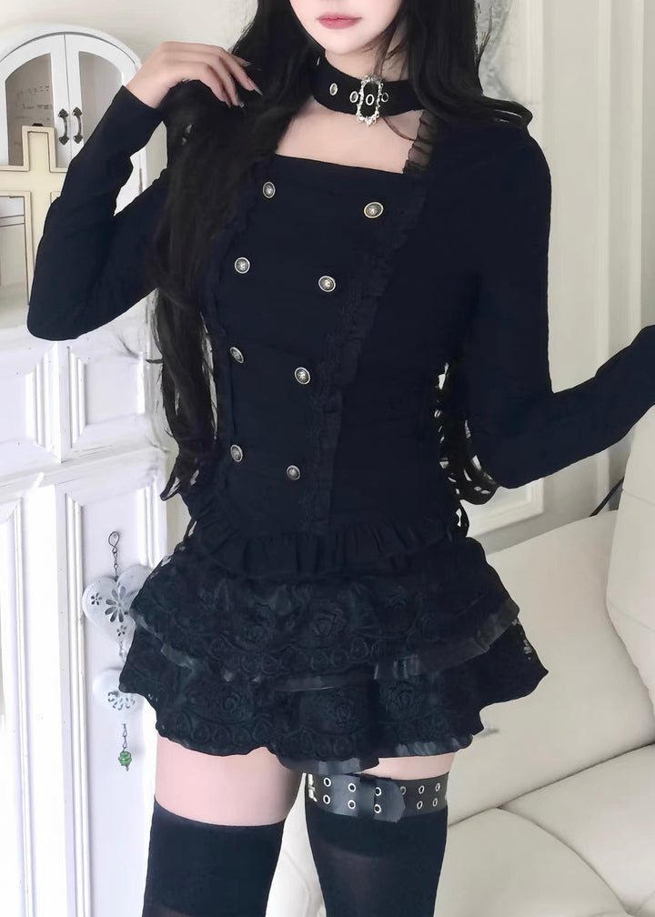 GOTHIC CHOKER CORSET TOP / LG1560