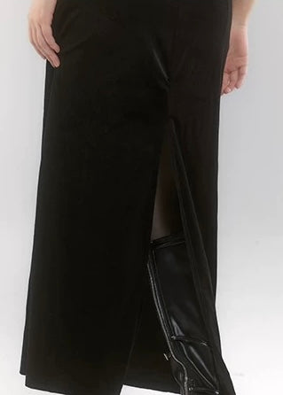 off shoulder velvet long dress / LG1194