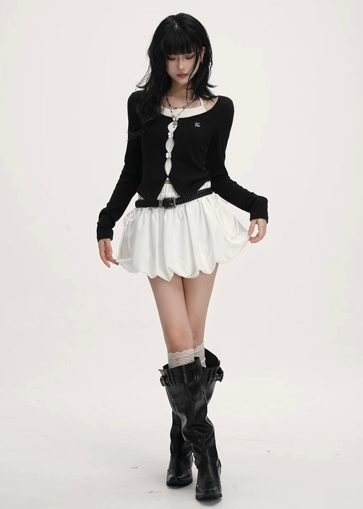 Balloon Mini Skirt / lg1377