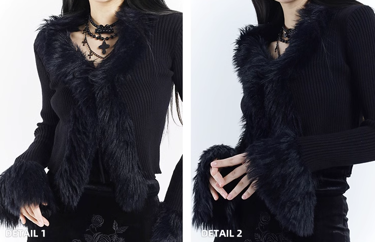 【당일 배송】black knit cardigan jacket/lg1127