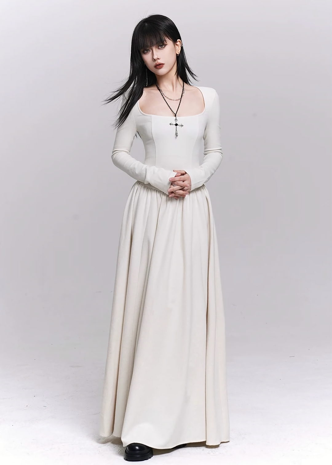 WHITE CEREMONY CAPE SET / LG1484