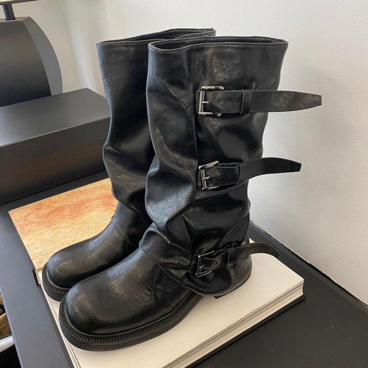 western mid boots / V1136