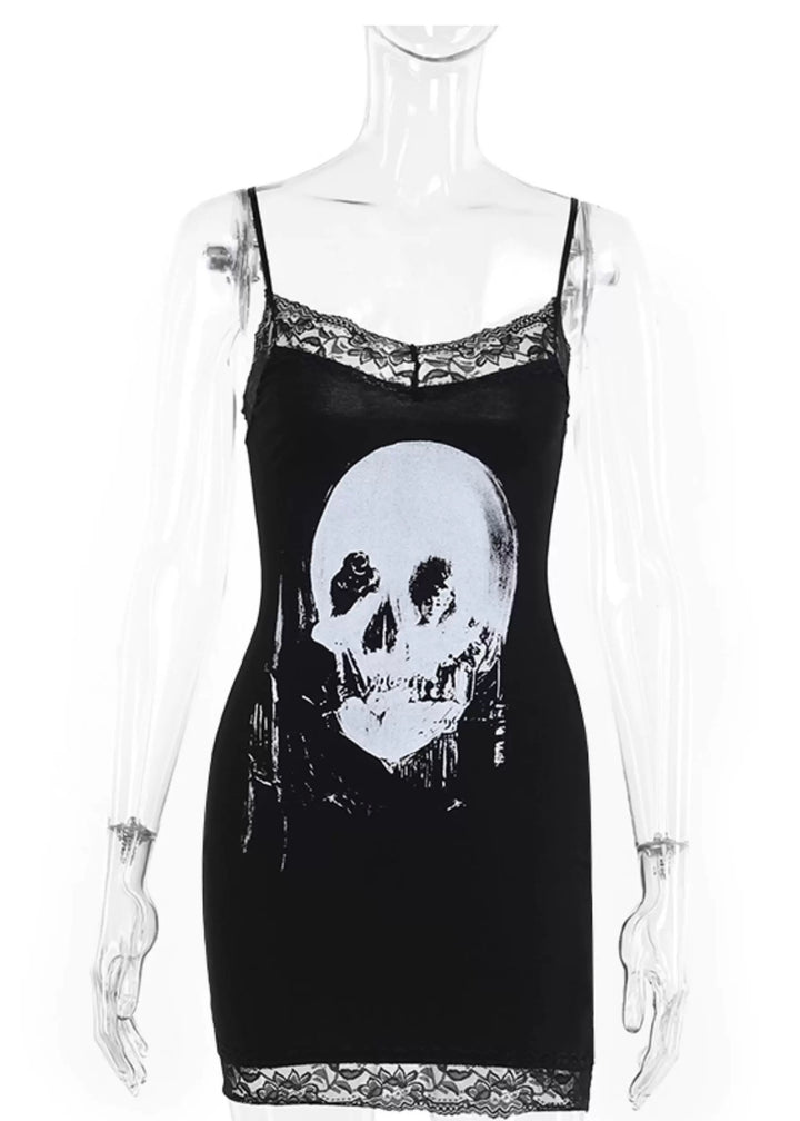 SKULL LACE CAMI ONEPIECE / LG1600