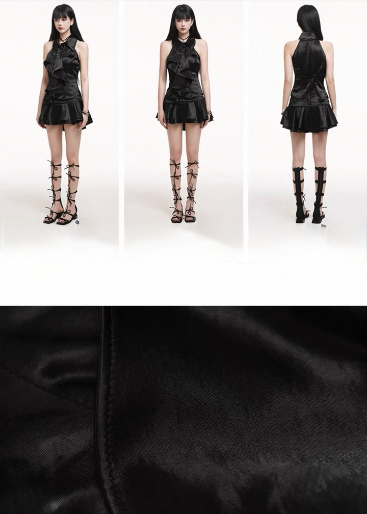 Off Shoulder Dark Princess Dress set / a1258