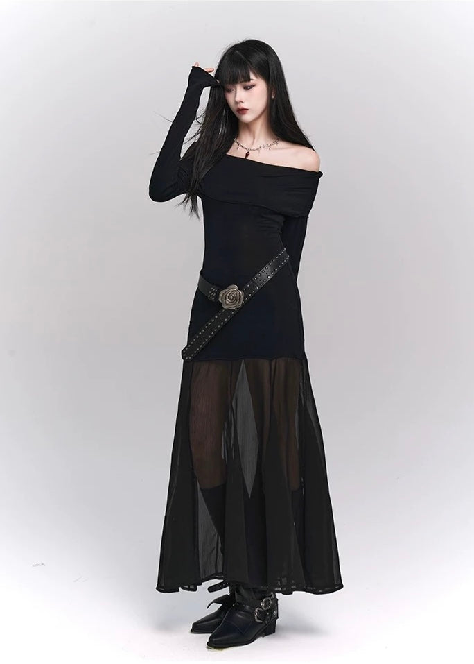 【당일 배송】Open shoulder dress / LG1140 