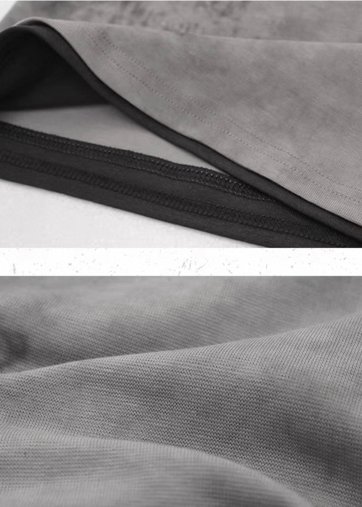 FAKE LAYERED ZIP HOODIE / LG1382