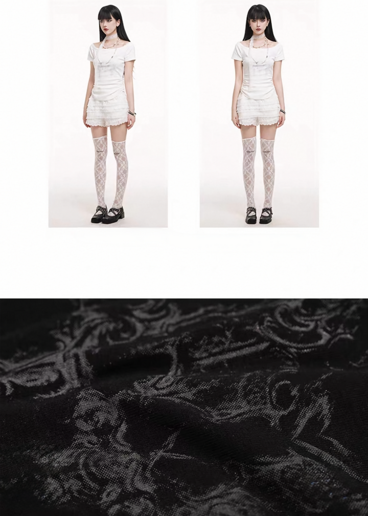 Gothic lace top &amp;amp; layered frill skirt / LG1266