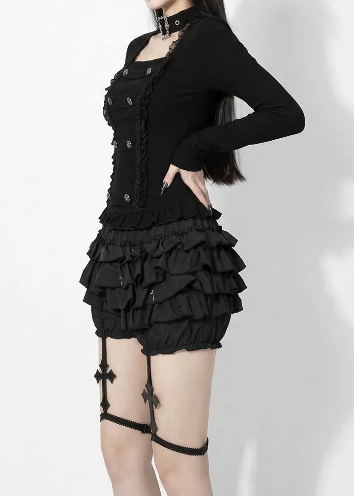 GOTHIC CHOKER CORSET TOP / LG1560