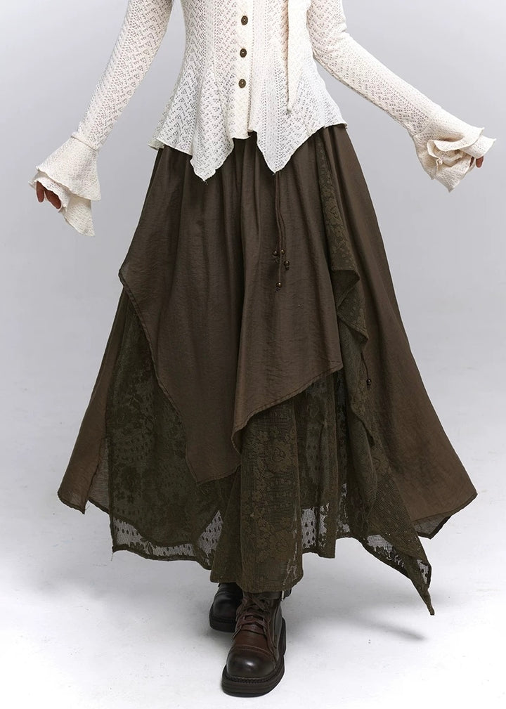 Dual Layer Lace Skirt/lg1349 