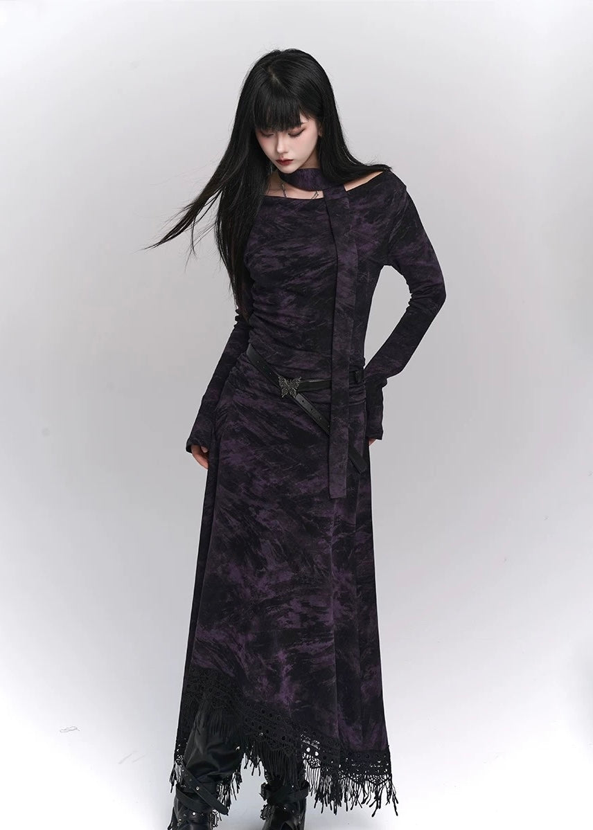 gothic purple dress / LG1175