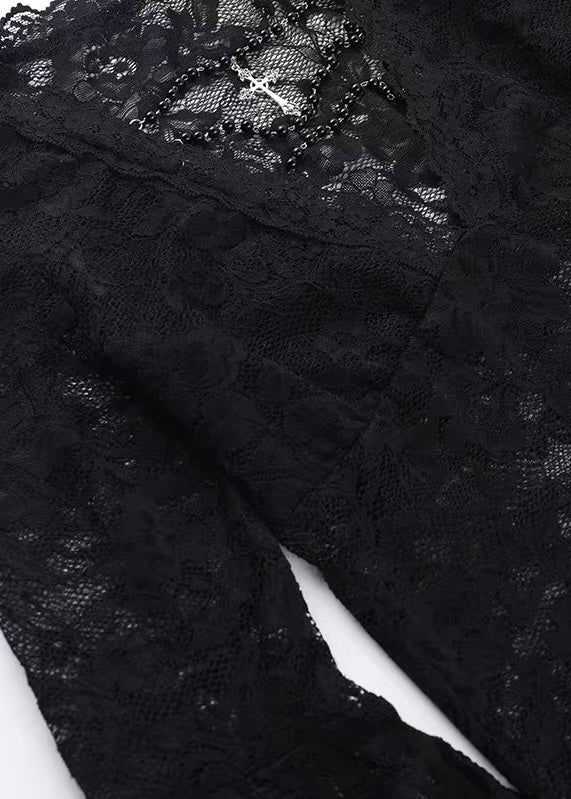 GOTHIC LACE FLARE SLEEVE TOP / LG1570