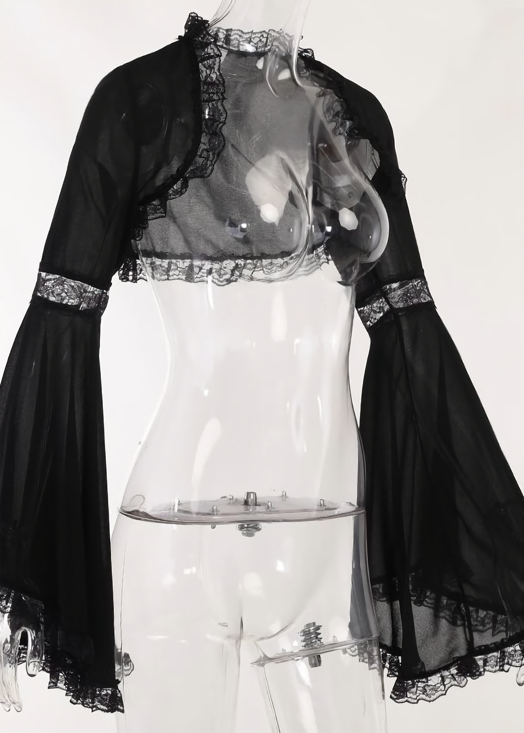 IRIDESCENT LACE-UP LONG DRESS SET / LG1705
