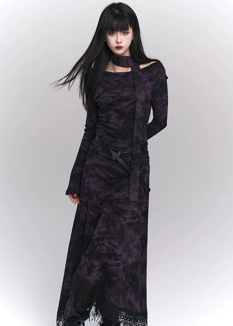 [Same-day delivery] gothic purple dress / LG1175