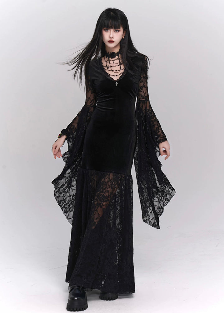 gothic retro velvet dress / LG1209