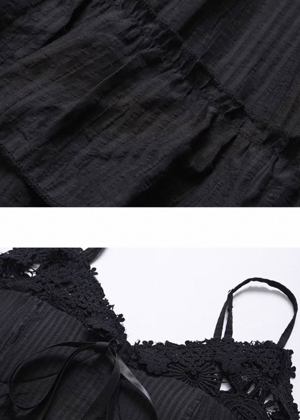 GHOST TIERED LONG DRESS / LG1550