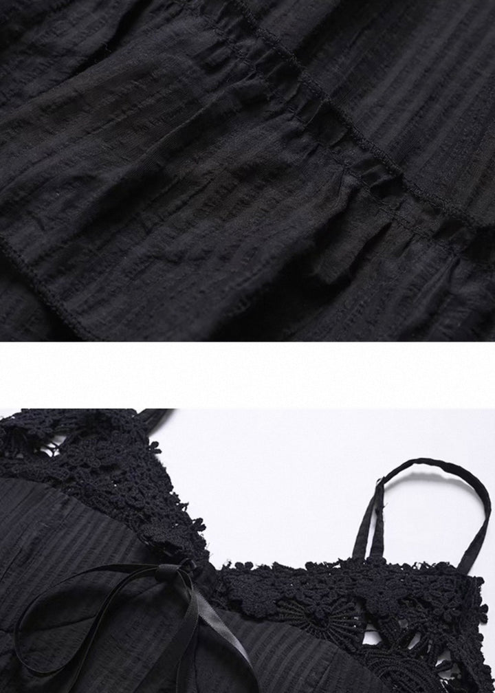 GHOST TIERED LONG DRESS / LG1550