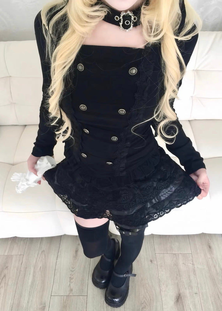 GOTHIC CHOKER CORSET TOP / LG1560