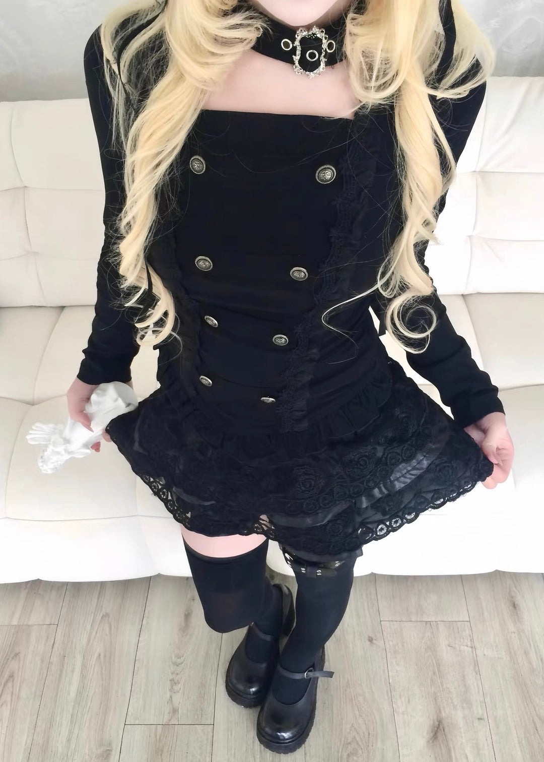 GOTHIC CHOKER CORSET TOP / LG1560