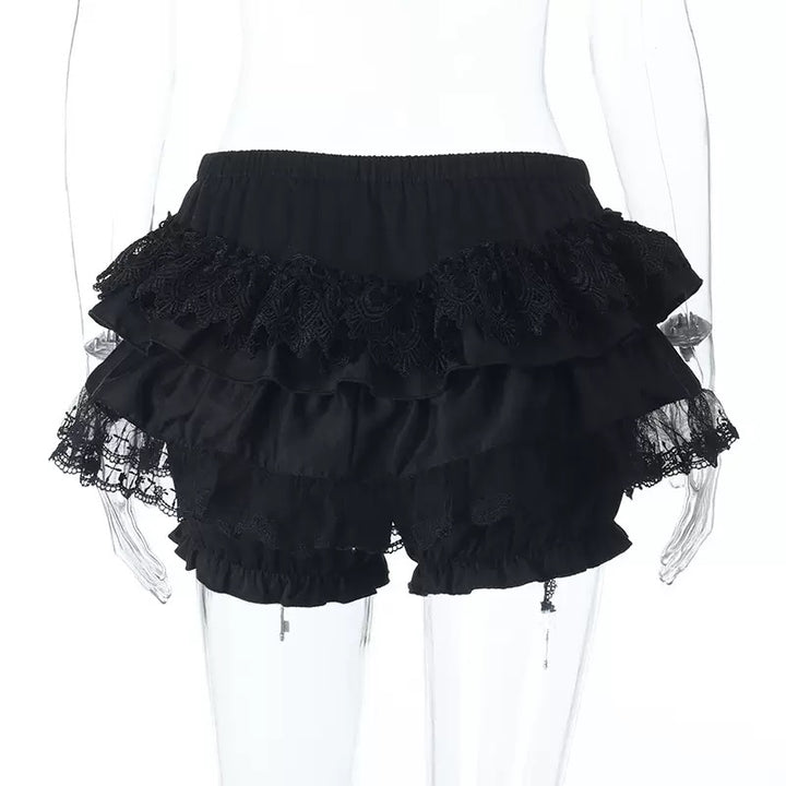 Gothic Lace Camisole &amp;amp; Frill Skirt Set + Flare Sleeve Cardigan / LG1404