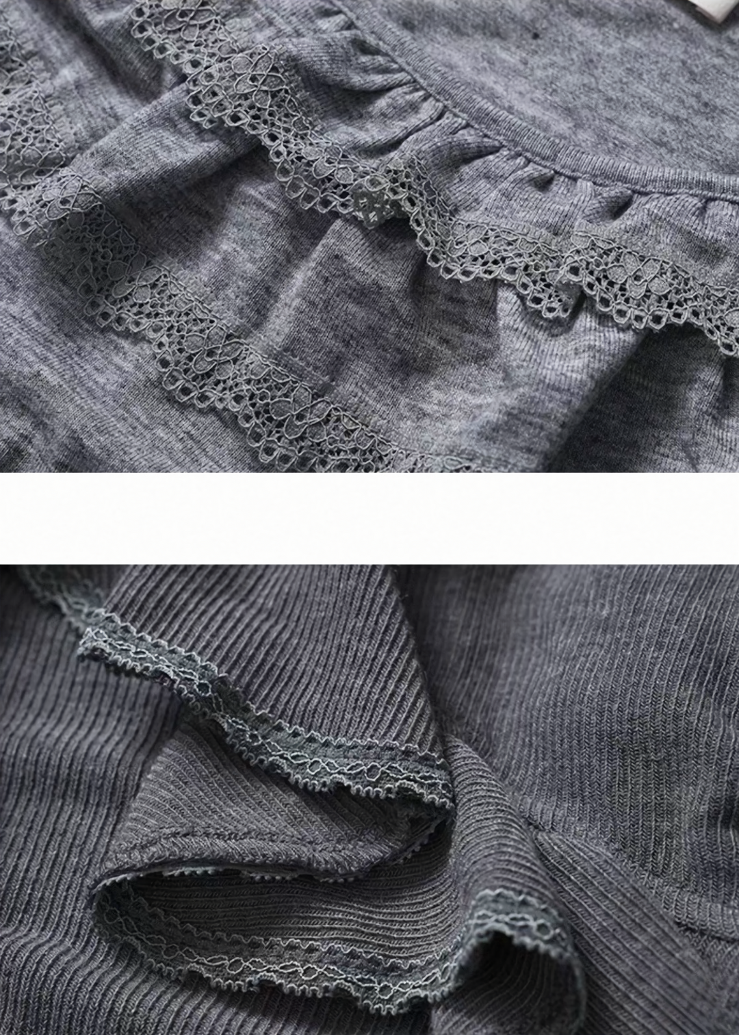 FRILL LAYERED TWO-PIECE TOP / LG1547