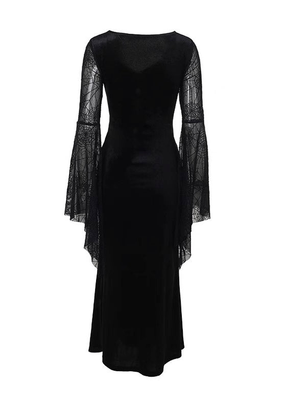 Dark Veil Gothic Long Dress / LG1409