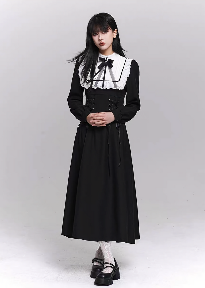 GOTHIC MAID LONG DRESS / LG1485