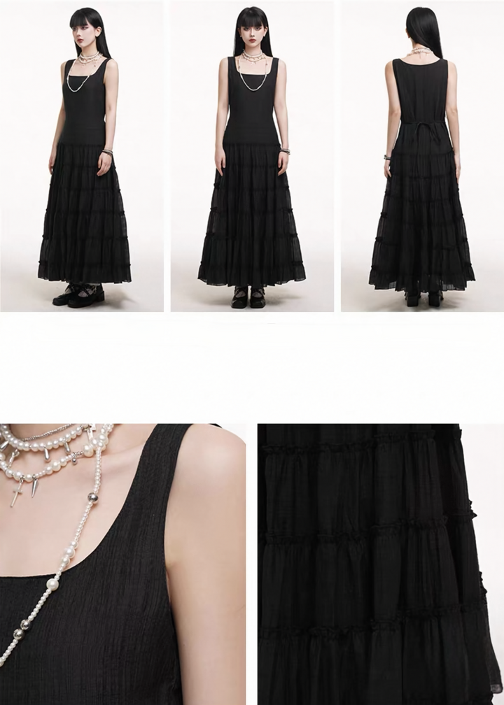Nocturne Ruffle Dress / LG1269