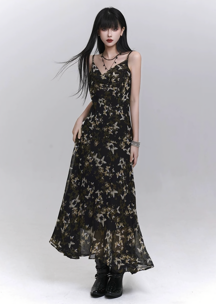 Midnight Bloom Cami Dress / LG1296