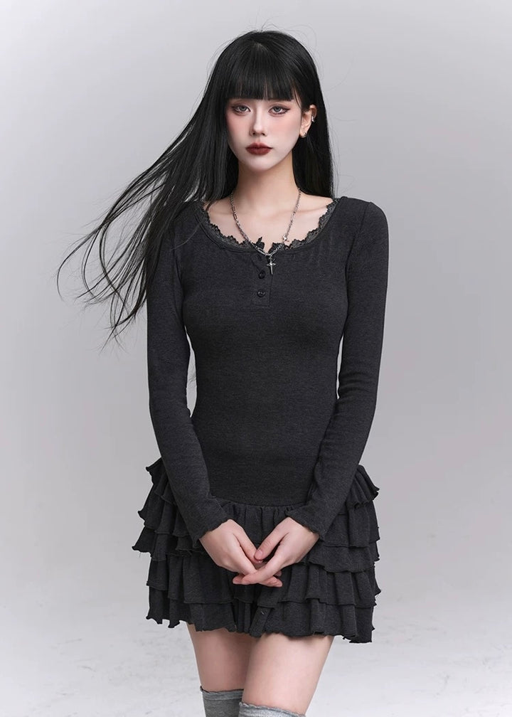 Slim Fit Dress &amp;amp; Fishbone Corset / LG1227 