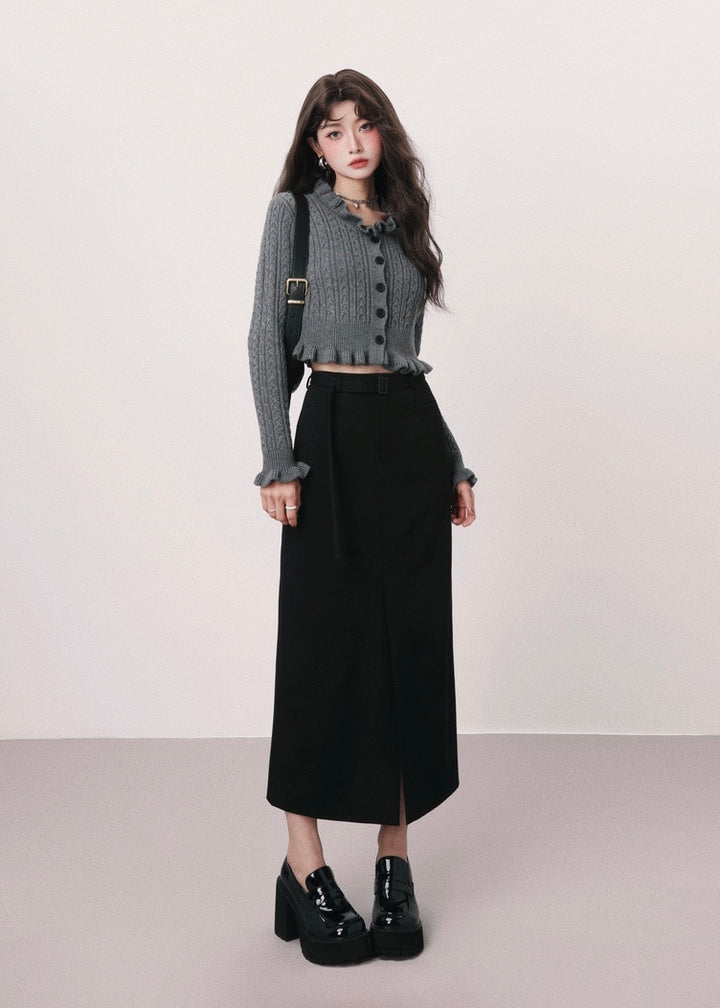 college style midi skirt / mu1129