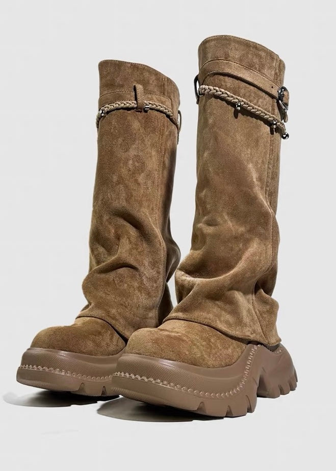 DARK Chain Belt Long Boots / V1184