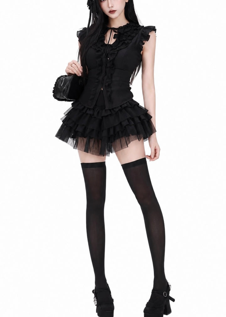 DARK FRILL TULLE SETUP / LG1648