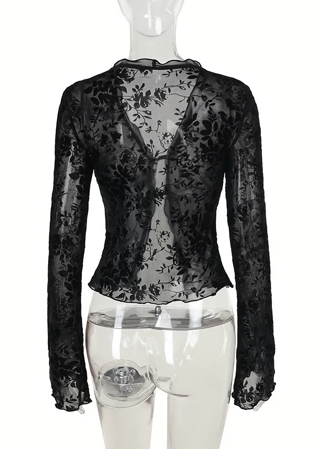 SHEER LACE GOTHIC CARDIGAN / LG1551