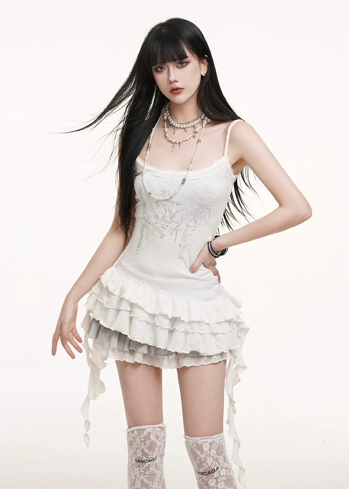 Ruffled hem camisole / lg1263