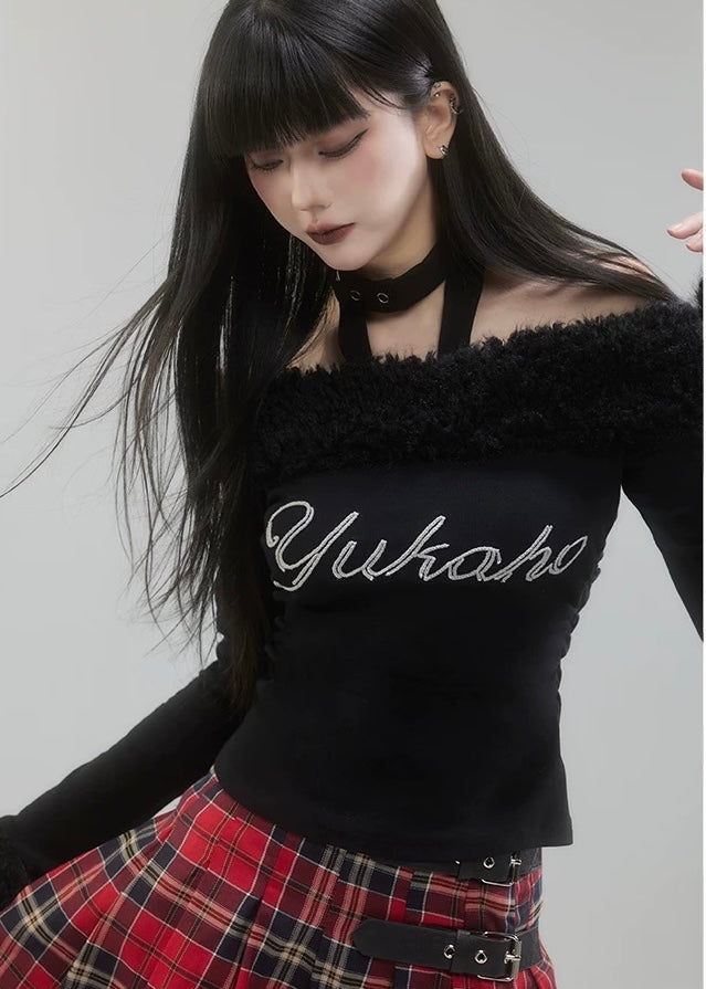 fur knit pullover / LG1191