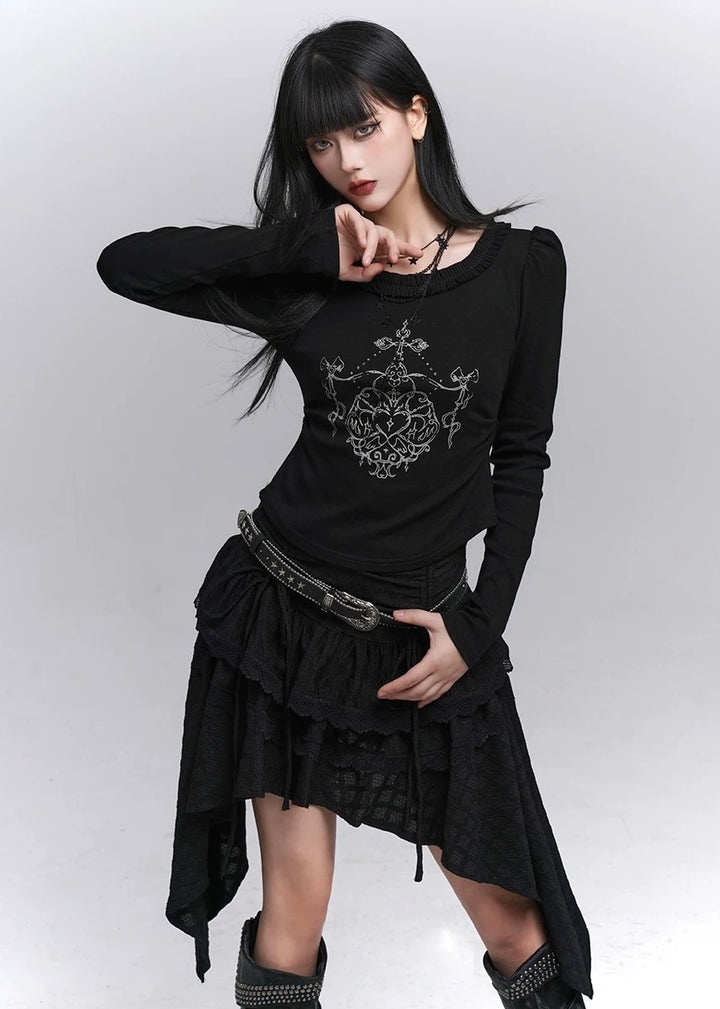 Star Studded Gothic Belt / a1126