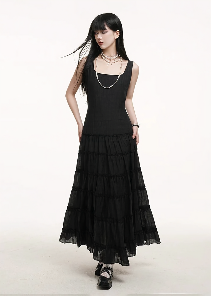 Nocturne Ruffle Dress / LG1269