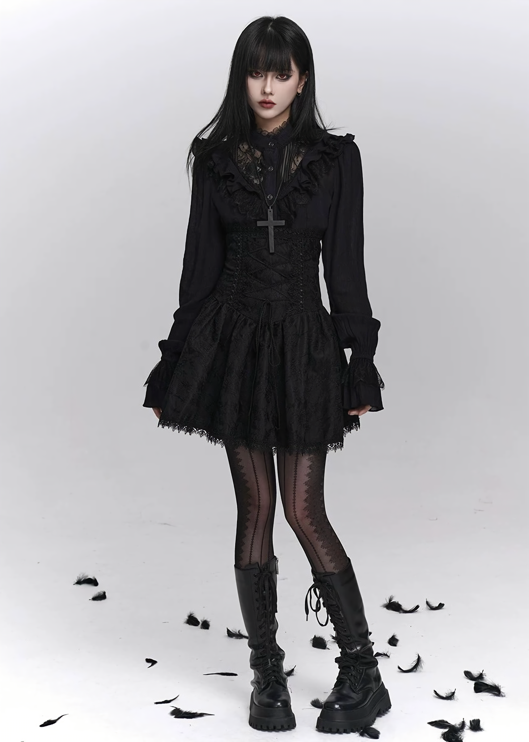 GOTHIC CORSET MINI SKIRT SET – EU4RIA