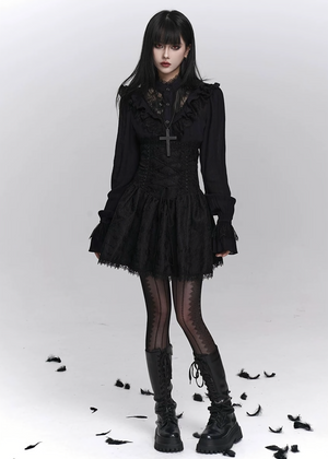 GOTHIC CORSET MINI SKIRT SET