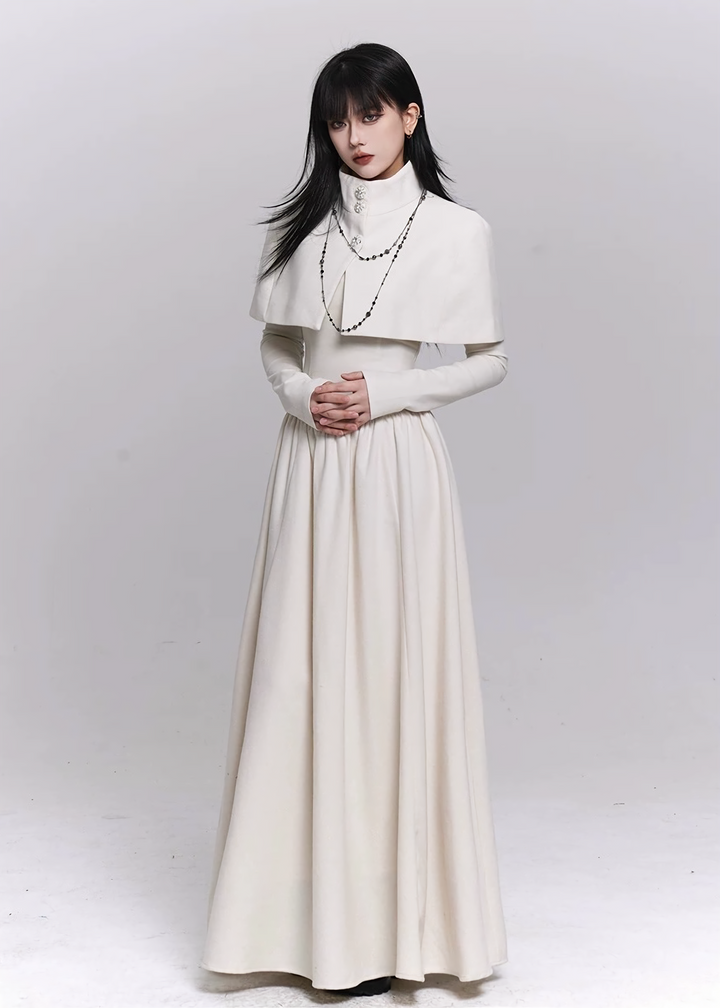 WHITE CEREMONY CAPE SET / LG1484
