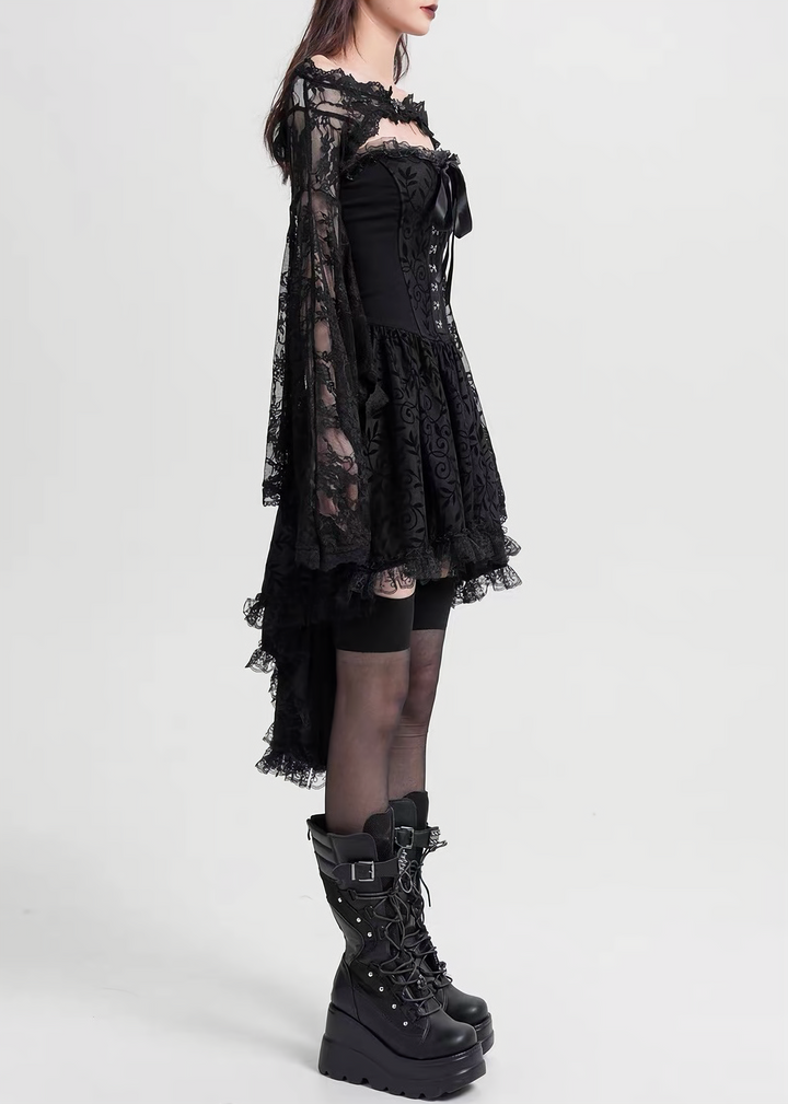 GOTHIC LACE FLARE BOLERO / LG1605