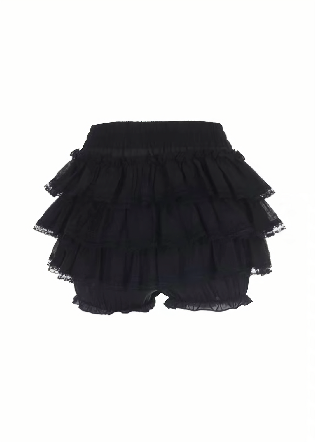 GOTHIC LACE-UP TOP &amp; RUFFLE MINI SKIRT / LG1693