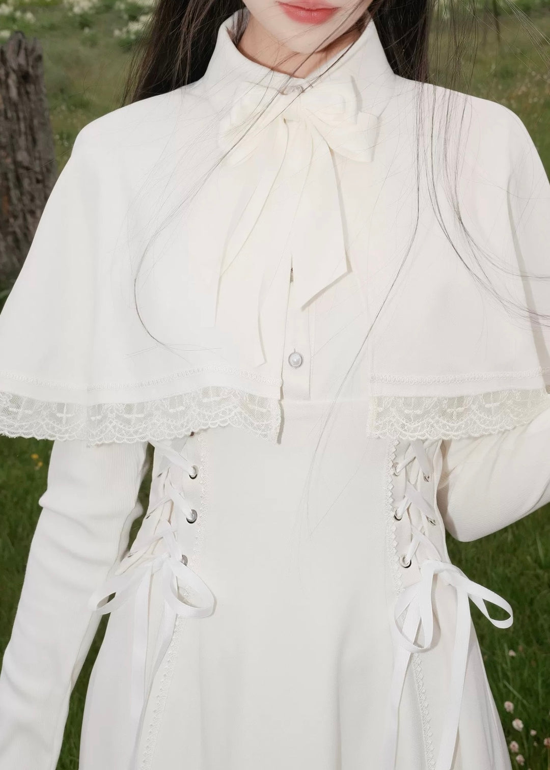 CLASSICAL CAPE RETRO LONG DRESS / LG1563