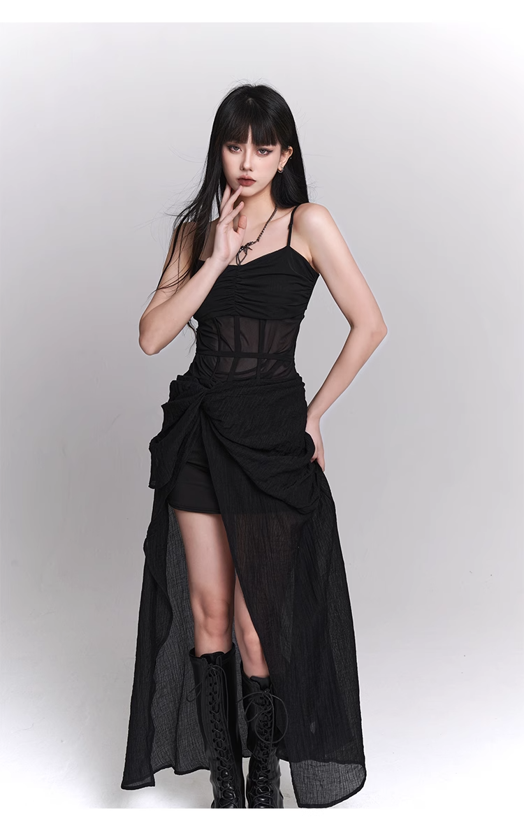 【即日配送】black gothic one piece dress / LG1101