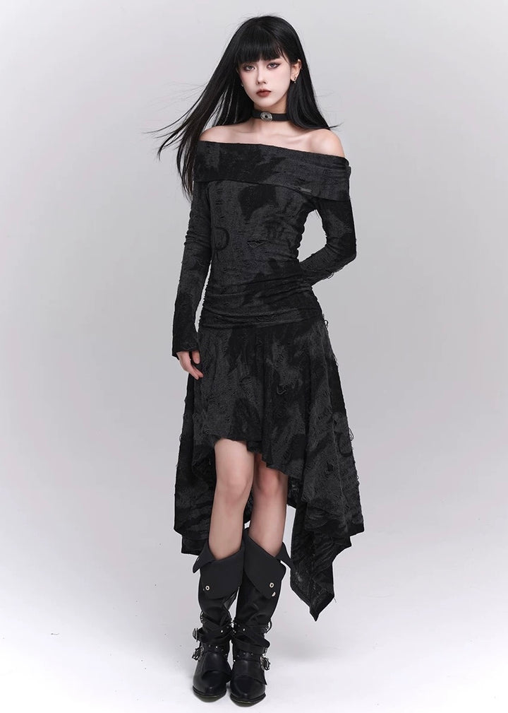 open shoulder gothic dress / LG1180