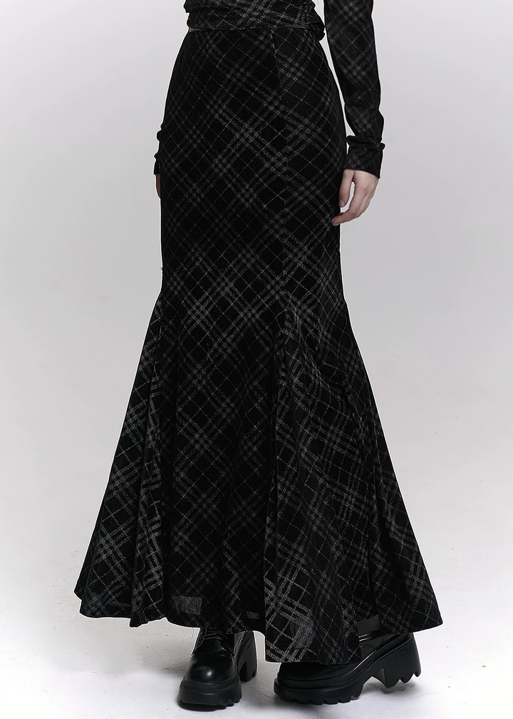 CROSS VELVET LONG SET / LG1472